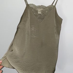 H&M Venezia super soft buttery sage green tank top